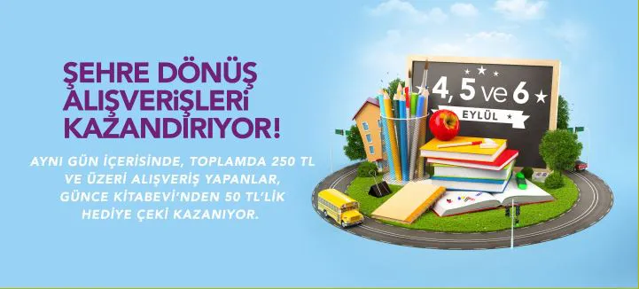 14 Burda Şehre dönüş alışverişleri kazandırıyor! 14 Burda Şehre dönüş alışverişleri kazandırıyor!