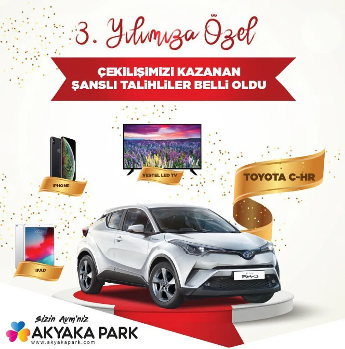 Akyaka Park’ın 3. Yılına Özel Çekiliş Sonucu Açıklandı!