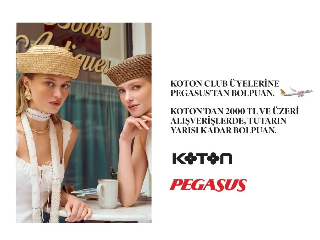 Koton Club Üyelerine Pegasus'tan BolPuan Kampanyası!