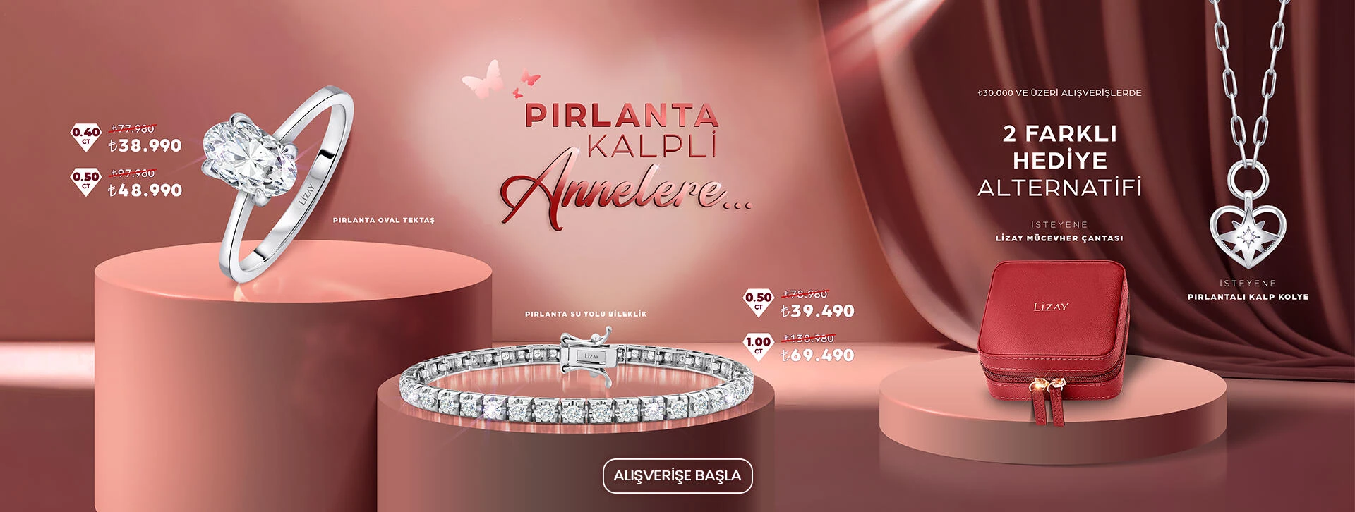 Lizay Pırlanta Anneler Günü İndirim ve Hediye Kampanyası!