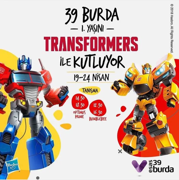39 Burda 1. Yaşını Transformers ile Kutluyor!