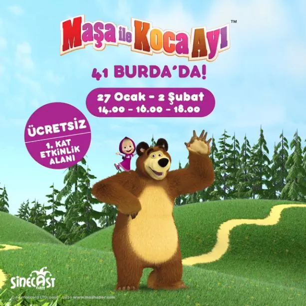 41 Burda Maşa ile Koca Ayı Müzikal Etkinliği! 41 Burda Maşa ile Koca Ayı Müzikal Etkinliği!