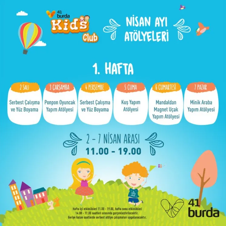 41 Burda Nisan Ayı Atölyeleri!