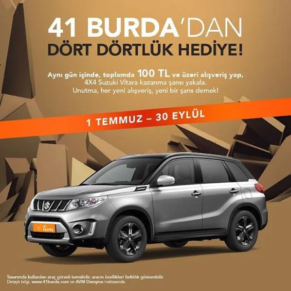 41 Burda Suzuki Vitara Çekiliş Kampanyası!