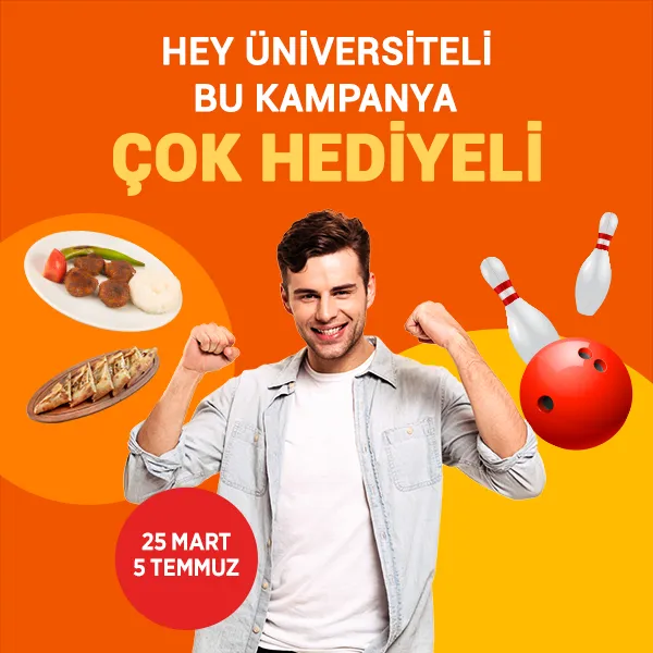 Hey üniversiteli bu kampanya çok hediyeli! Hey üniversiteli bu kampanya çok hediyeli!