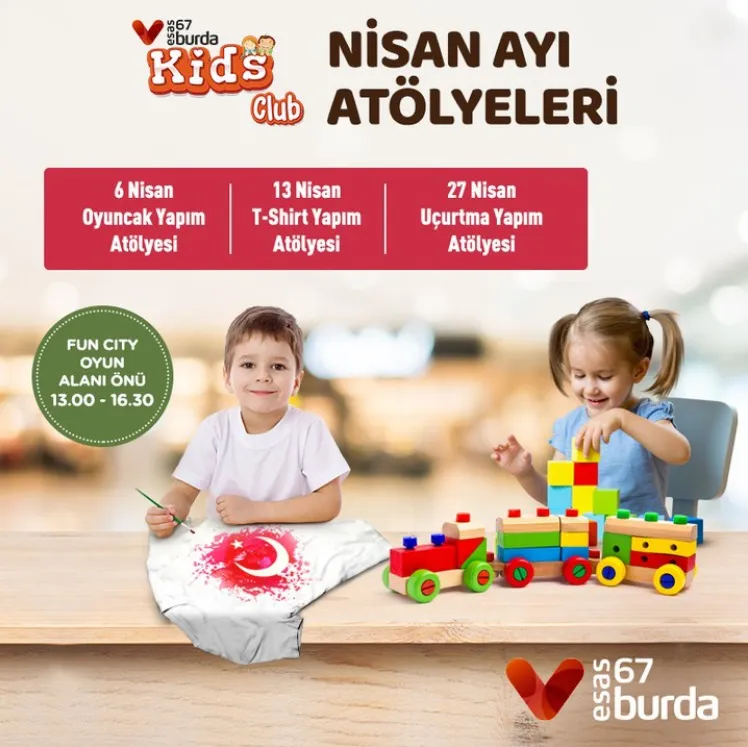 67 Burda Kids Club Nisan Ayı Atölyeleri!