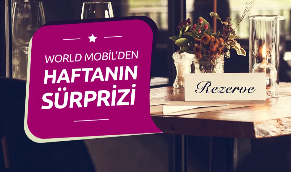 50 TL ve üzeri restoran harcamalarınıza, toplam 25 TL Worldpuan