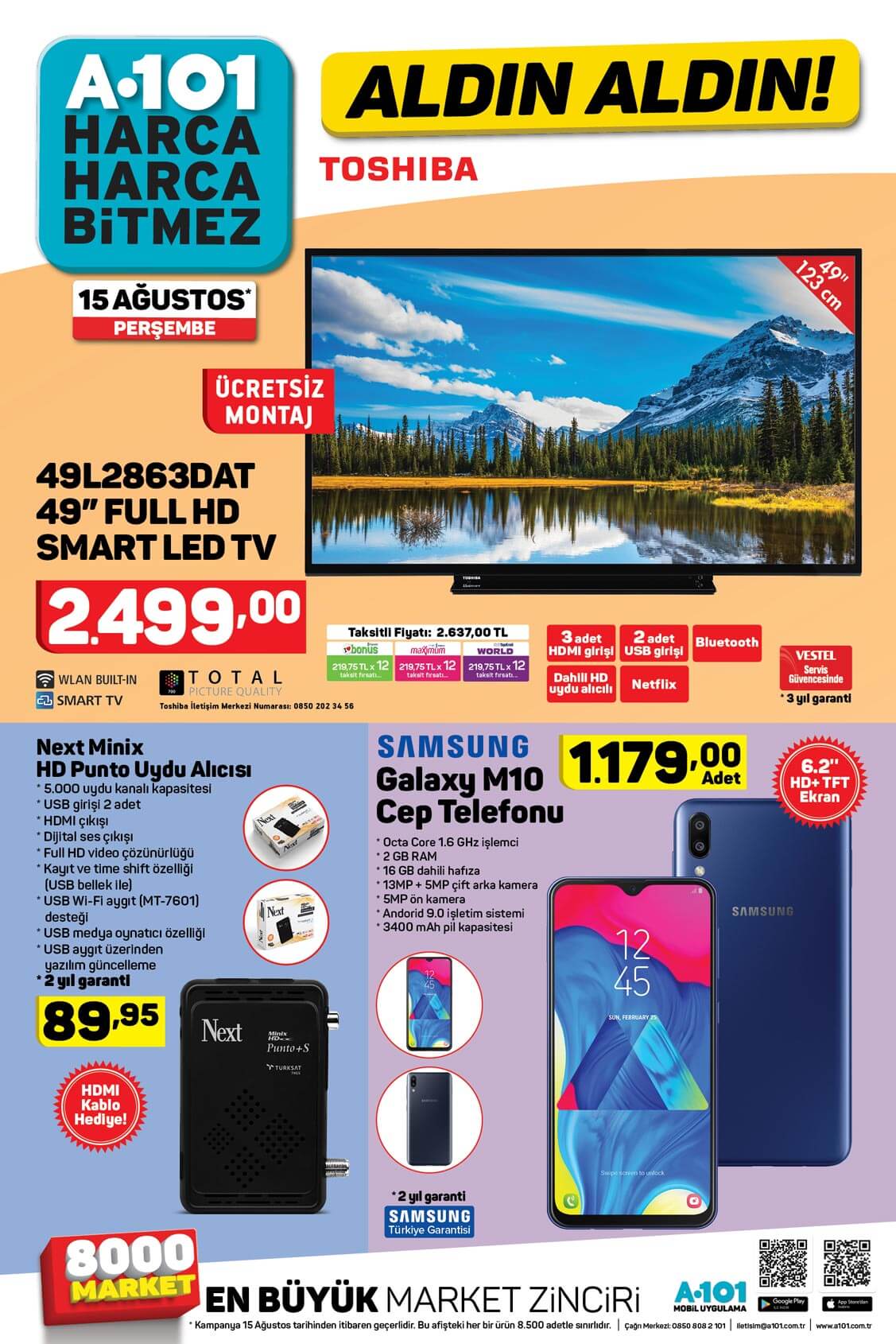 A101 15 Ağustos'tan İtibaren Aldın Aldın Aktüel Ürünleri! A101 15 Ağustos'tan İtibaren Aldın Aldın Aktüel Ürünleri!