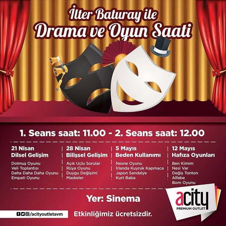 Acity Outlet İlter Baturay ile Drama ve Oyun Saati