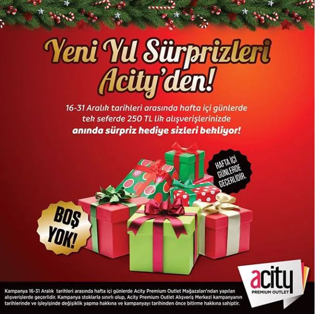 Yeni Yıl Sürprizleri Acity'den! Yeni Yıl Sürprizleri Acity'den!