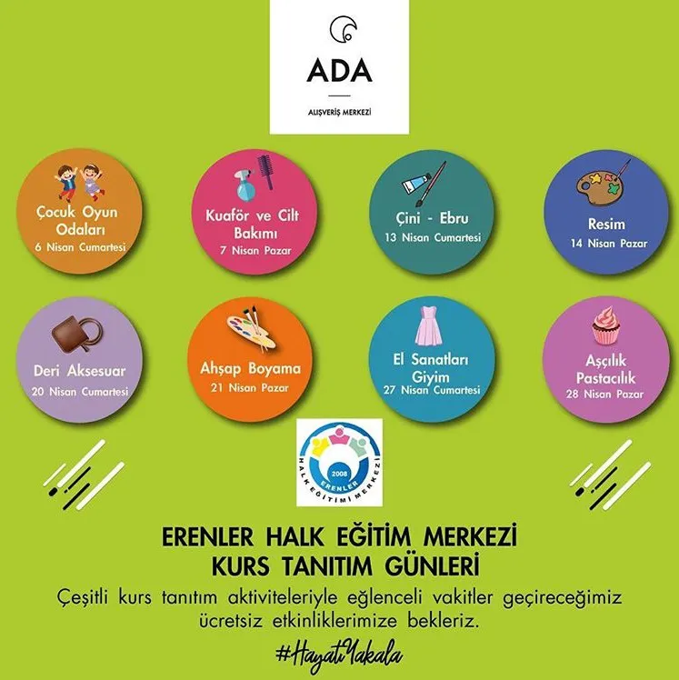 Ada AVM Ürcetsiz Kurs Tanıtım Etkinlikleri!
