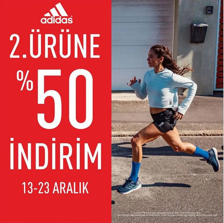 Adidas’ta 2. Ürüne %50 indirim fırsatı! Adidas’ta 2. Ürüne %50 indirim fırsatı!