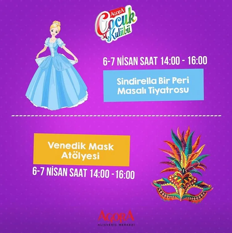 Agora Antalya Çocuk Kulübü'nden miniklere sürpriz etkinlik! Agora Antalya Çocuk Kulübü'nden miniklere sürpriz etkinlik!