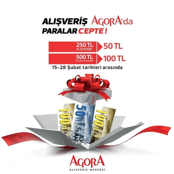 Alışveriş Agora Antalya'da Paralar Cepte! Alışveriş Agora Antalya'da Paralar Cepte!