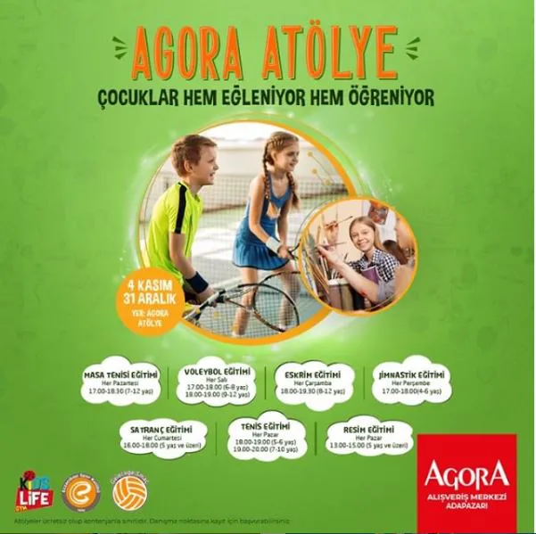 Agora Atölye’de çocuklar hem eğleniyor hem öğreniyor!