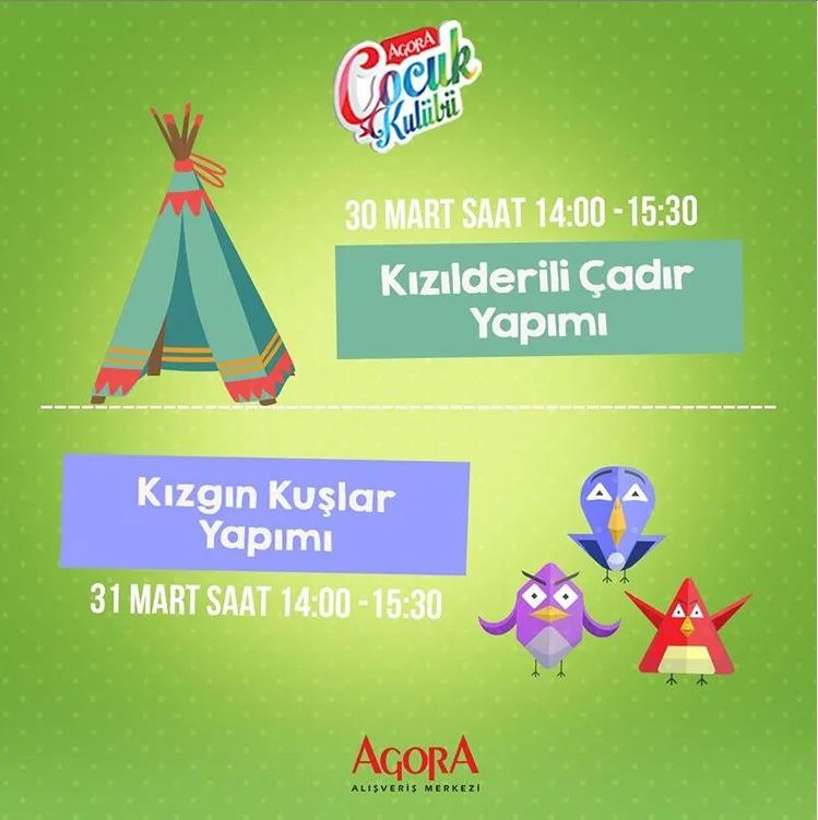 Agora İzmir Çocuk Kulübü Etkinlikleri! Agora İzmir Çocuk Kulübü Etkinlikleri!