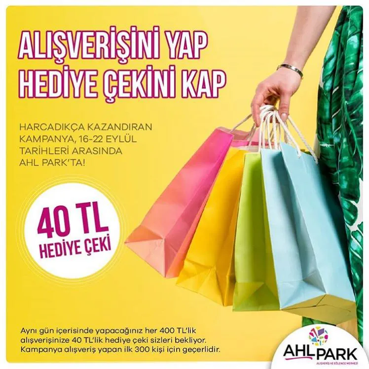 AHL Park'ta Harcamaları kazanca çevirme zamanı! AHL Park'ta Harcamaları kazanca çevirme zamanı!