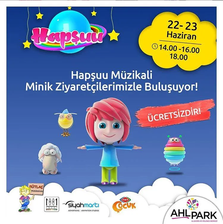 Hapşuu Müzikali AHL Park'ta çocuklarla buluşuyor!