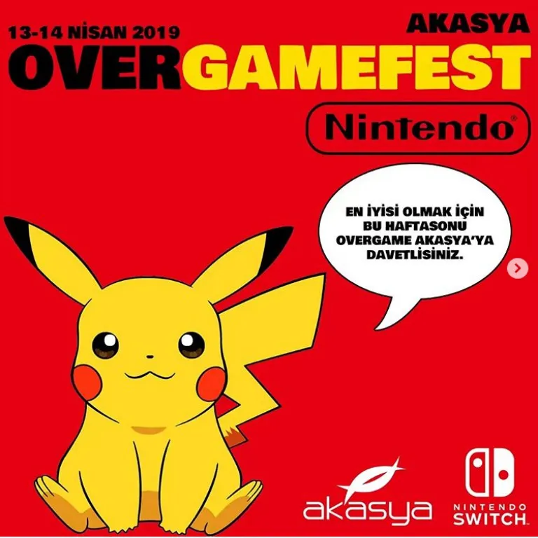 Nintendo 13-14 Nisan 2019’da OverGame Akasya’da! 