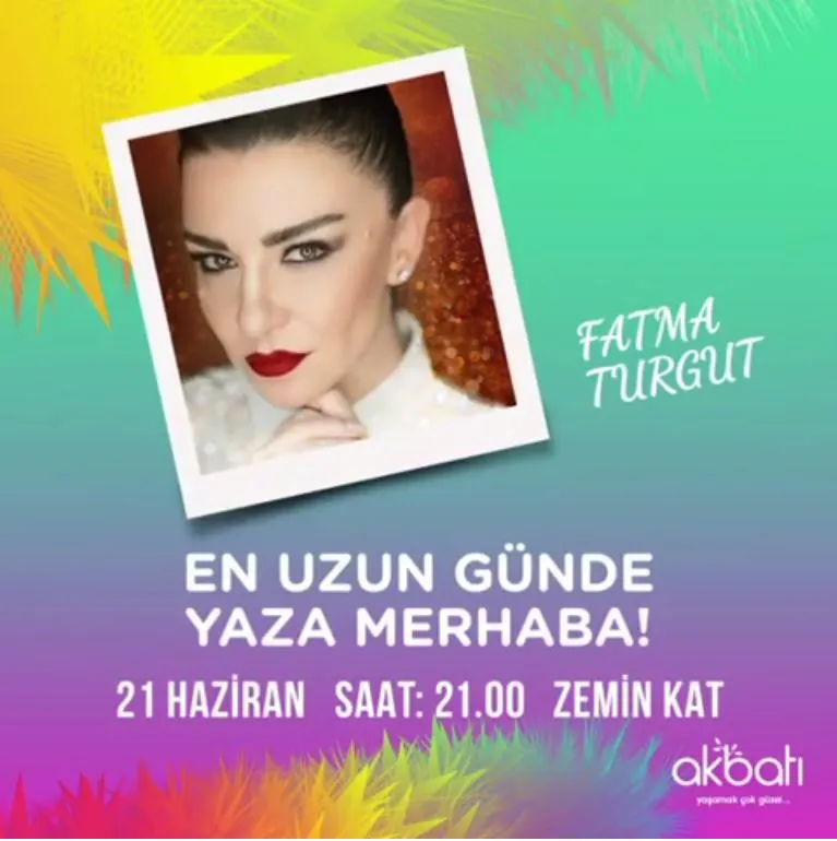 Akbatı AVYM'de Fatma Turgut Konseri ile Yaza Merhaba!