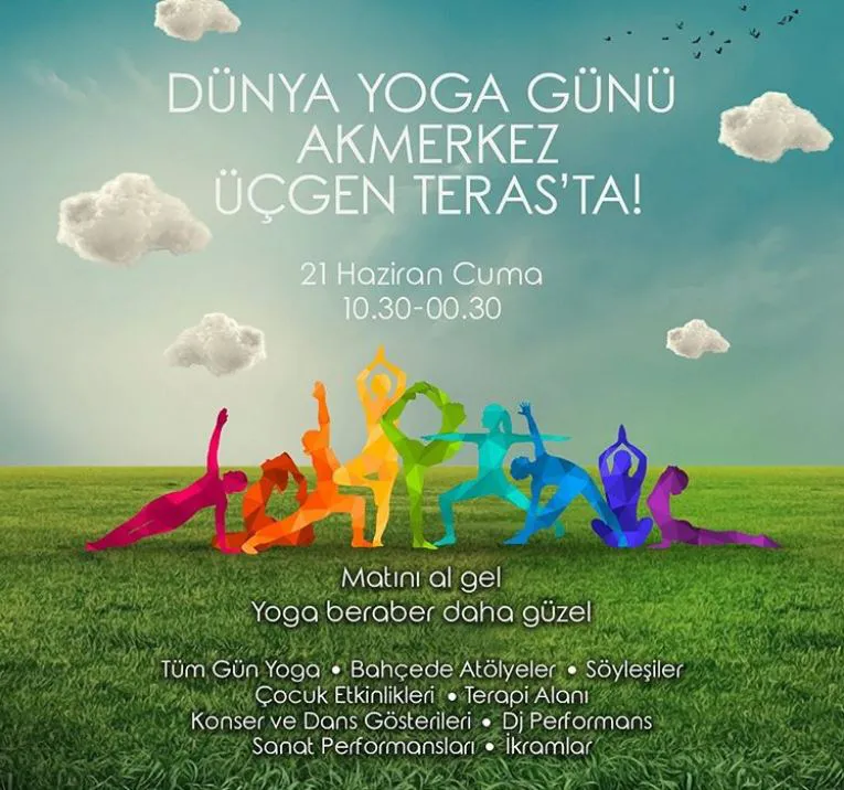 Dünya Yoga Günü Akmerkez Üçgen Teras'ta!