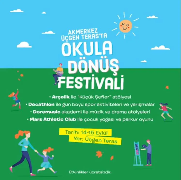 Akmerkez Okula Dönüş Festivali! Akmerkez Okula Dönüş Festivali!