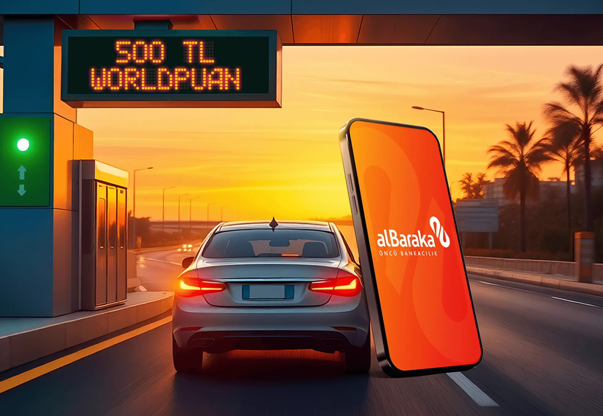 Albaraka ile HGS Talimatınıza 500 TL Worldpuan!