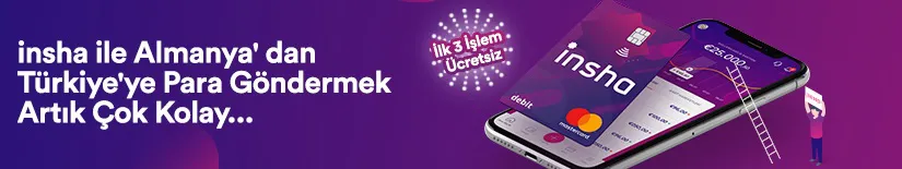 Insha ile Almanya'dan Türkiye'ye para göndermek çok kolay! Insha ile Almanya'dan Türkiye'ye para göndermek çok kolay!