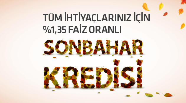 Alternatif Bank Sonbahar Kredisi! Alternatif Bank Sonbahar Kredisi!