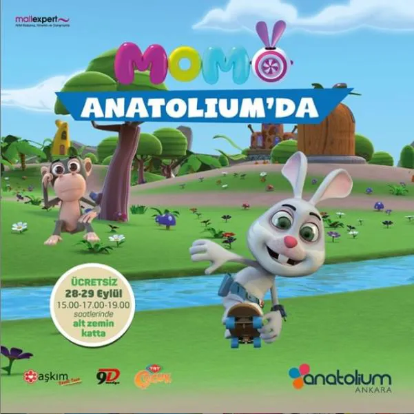 Anatolium Ankara Akıllı Tavşan Momo Müzikal Etkinliği! Anatolium Ankara Akıllı Tavşan Momo Müzikal Etkinliği!