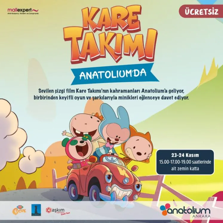 Çocukların dostu Kare Takımı Anatolium Ankara'da! Çocukların dostu Kare Takımı Anatolium Ankara'da!
