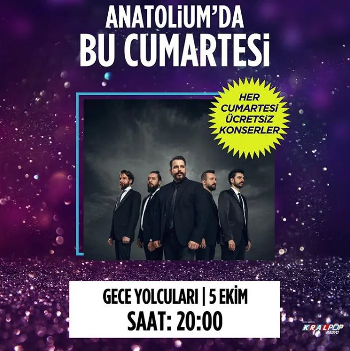 Anatolium AVM Gece Yolcuları Konseri!