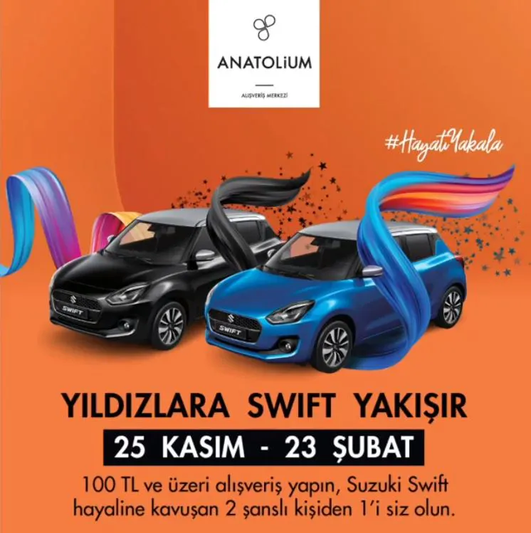 Anatolium Bursa Suzuki Swift Çekiliş Kampanyası!