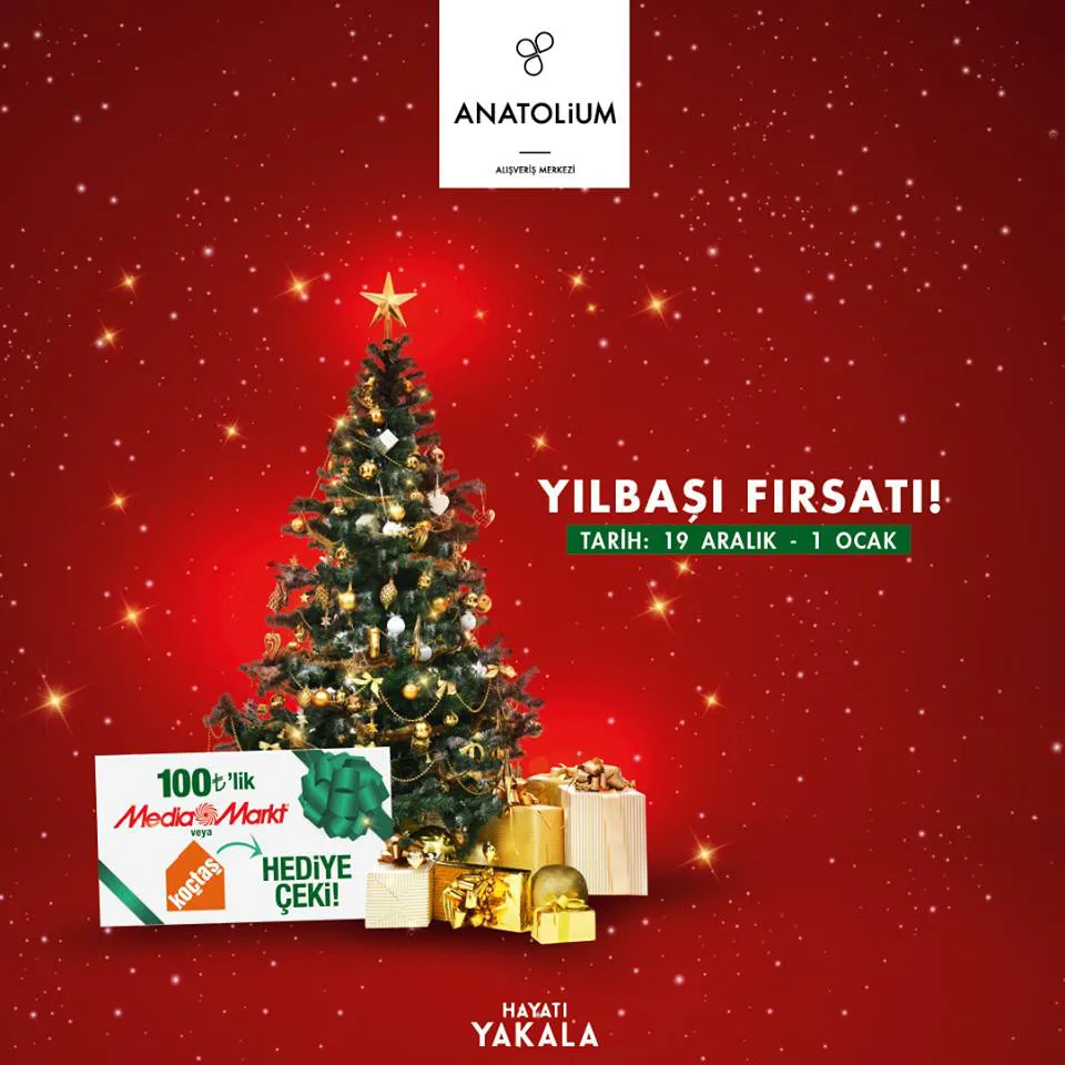 Anatolium Bursa AVM'de yılbaşı fırsatı!