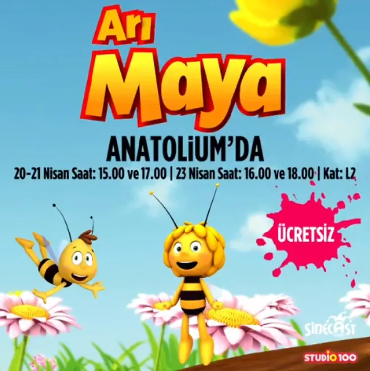 Arı Maya ile Minikler Anatolium'da buluşuyor! Arı Maya ile Minikler Anatolium'da buluşuyor!