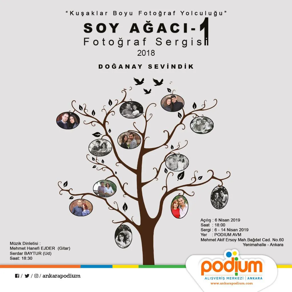 Doğanay Sevindik'in Kuşaklar Boyu Fotoğraf Yolculuğu Soy Ağacı-1 Fotoğraf Sergisi Doğanay Sevindik'in Kuşaklar Boyu Fotoğraf Yolculuğu Soy Ağacı-1 Fotoğraf Sergisi