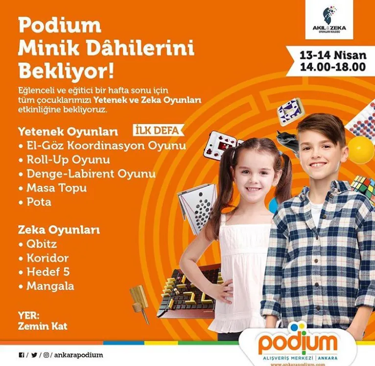 Ankara Podium Minik Dahilerini Bekliyor! Ankara Podium Minik Dahilerini Bekliyor!