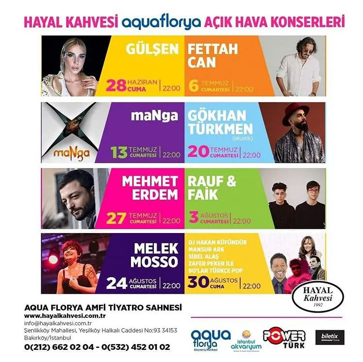 Aqua Florya Açık Hava Konserleri!