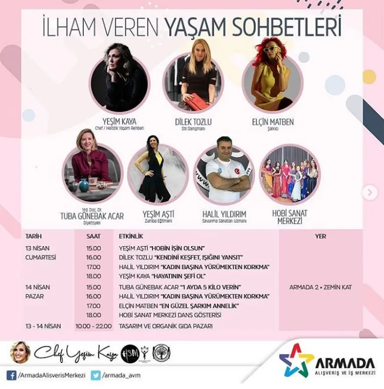 Armada AVM İlham Veren Yaşam Sohbetleri Etkinliği! Armada AVM İlham Veren Yaşam Sohbetleri Etkinliği!