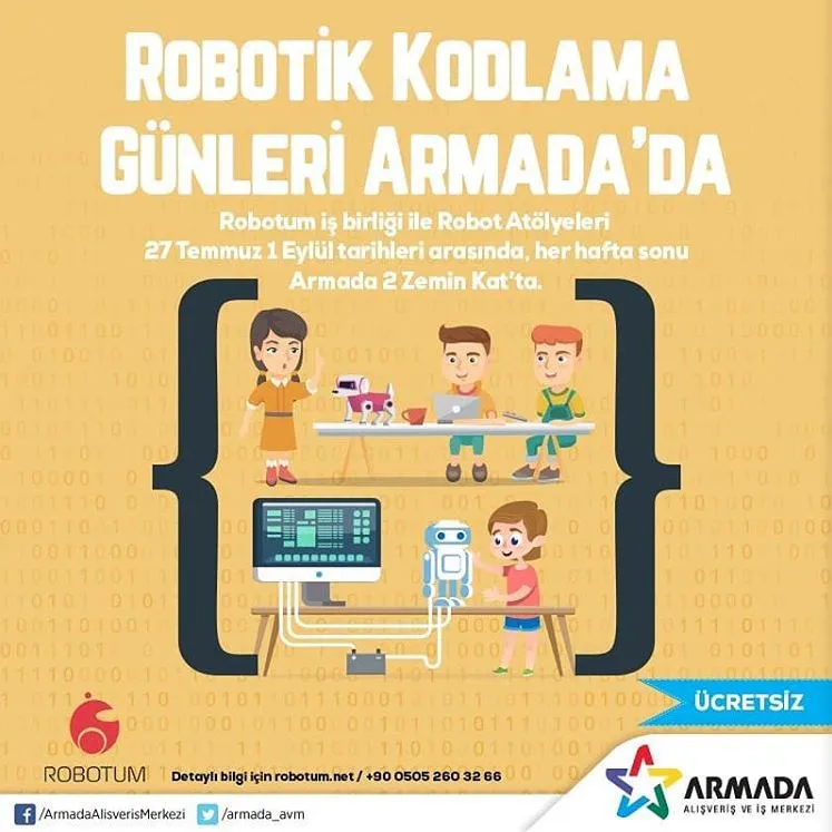 Robotik kodlama günleri Armada'da. Robotik kodlama günleri Armada'da.
