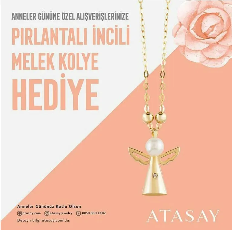 Atasay'dan Anneler Günü'ne Özel Melek Kolye Hediye!