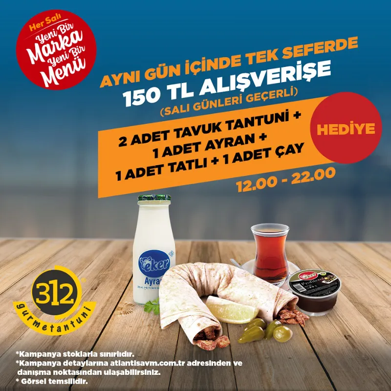 Atlantis'ten Salı günlerini sallayan kampanya! Atlantis'ten Salı günlerini sallayan kampanya!