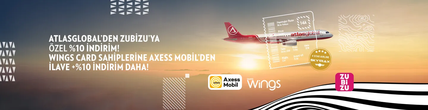 Atlasglobal'den Zubizu ve Wings ile %20 indirim fırsatı!