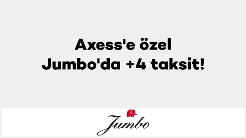 Axess'e özel Jumbo'da +4 taksit!