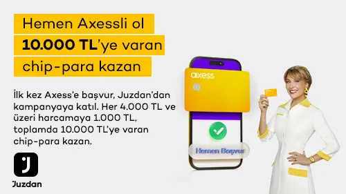 Axess'e şimdi başvuran Akbanklılar 10.000 TL'ye varan chip-para kazanıyorlar