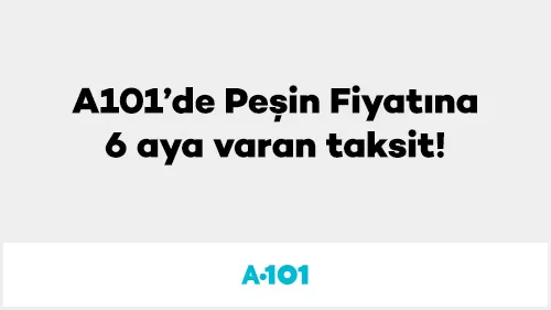 Axess ile A101’de Peşin Fiyatına 6 aya varan taksit!
