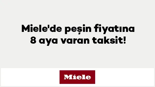 Axess ile Miele'de peşin fiyatına 8 aya varan taksit!