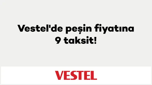 Axess ile Vestel'de peşin fiyatına 9 taksit!