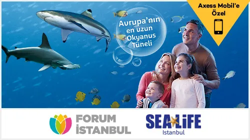 Axess'e özel SEA LIFE davetiyesi hediye!