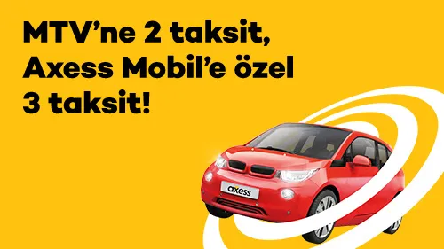 MTV'ne 2 taksit, Axess Mobil'e özel 3 taksit!